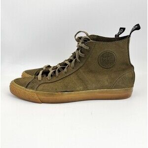 P.F. Flyers Todd Snyder Hi Top Rambler Sneakers Mens Sz 9.5 Olive Suede Leather